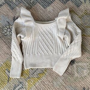 H&M Cream Cable Knit Sweater